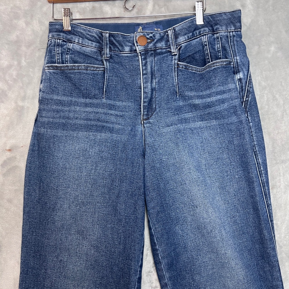 Democracy Ab-solution High Rise Barrel Leg Jeans Medium Wash Blue Size 12 - Picture 7 of 13